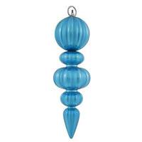 Vickerman 13.5" Turquoise Matte Ball Finial Ornament