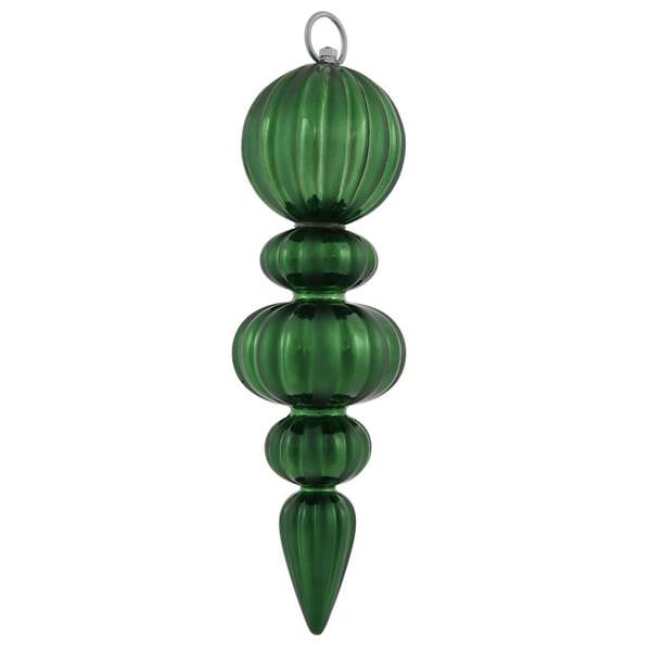 13.5" Emerald Matte Ball Finial Ornament