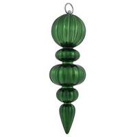 Vickerman 13.5" Emerald Matte Ball Finial Ornament