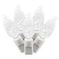 Vickerman 50 Light 25' White Wire Pure White C6 LED String with 6" Spacing