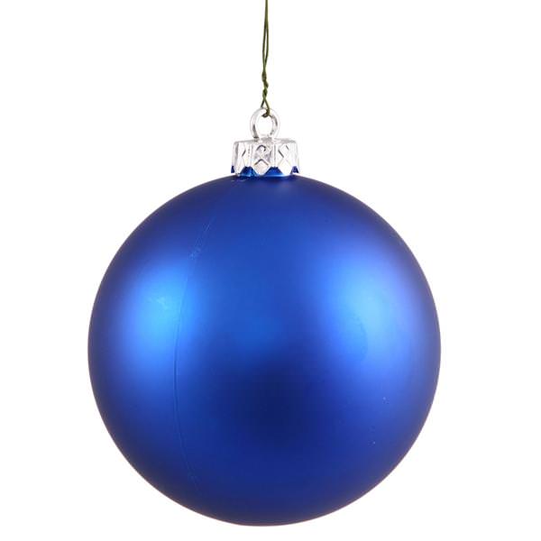 2.75" Blue Matte Ball Ornament (12 pack)
