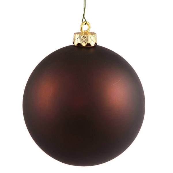 2.75" Chocolate Matte Ball Ornament (12 pack)
