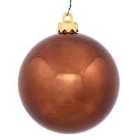 Vickerman 2.75" Chocolate Shiny Ball Ornament (12 pack)