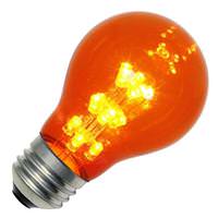 Vickerman 1 watt 120 volt A19 Medium Screw Amber LED