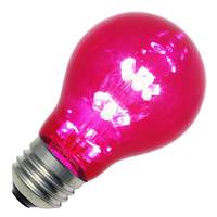 Vickerman 1 watt 120 volt A19 Medium Screw Pink LED