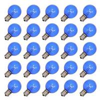 Vickerman .9 watt G50 Transparent Blue LED Intermediate Screw Base (25 pack)