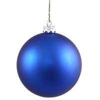 View 3" Blue Matte Ball Ornament (12 pack)