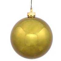 View 3" Olive Shiny Ball Ornament (12 pack)