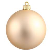 View 3" Champagne Matte Ball Ornament (12 pack)