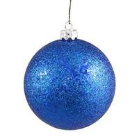 Vickerman 4" Blue Sequin Ball Ornament (6 pack)