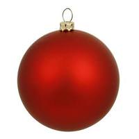 View 4" Red Matte Ball Ornament (6 pack)
