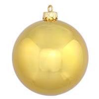 View 4" Gold Shiny Ball Ornament (6 pack)