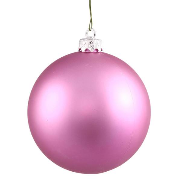 4" Orchid Matte Ball Ornament (6 pack)