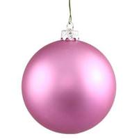 Vickerman 4" Orchid Matte Ball Ornament (6 pack)