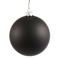 View 4" Black Matte Ball Ornament (6 pack)