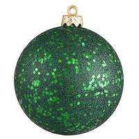 Vickerman 4" Emerald Sequin Finish Ball Ornament (6 pack)
