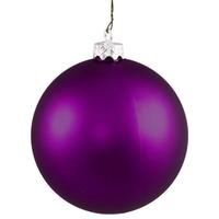 View 4" Plum Matte Ball Ornament (6 pack)