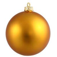 View 4" Antique Gold Matte Ball Ornament (6 pack)