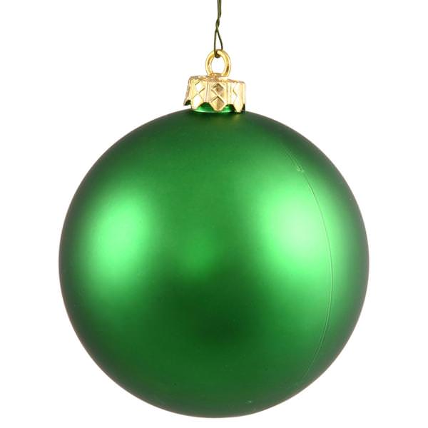 4.75" Green Matte Ball Ornament (4 pack)