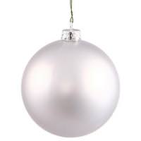 View 4.75" Silver Matte Ball Ornament (4 pack)