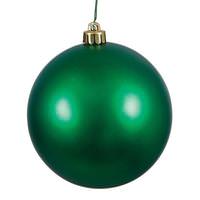 View 4.75" Emerald Matte Ball Ornament (set of 4)