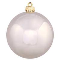 View 4.75" Champagne Shiny Ball Ornament (4 pack)