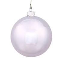 View 6" Silver Shiny Ball Ornament (4 pack)