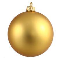 View 6" Gold Matte Ball Ornament (4 pack)