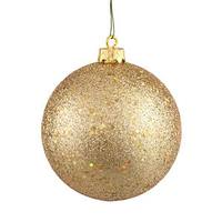 View 6" Gold Sequin Ball Ornament (4 pack)