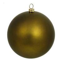 View 6" Olive Matte Ball Ornament (4 pack)