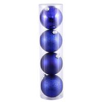 Vickerman 6" Cobalt Blue Ball Ornaments (4 pack)