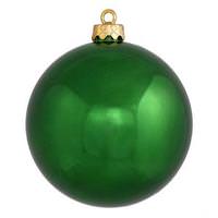 View 6" Emerald Shiny Ball Ornament (4 pack)