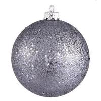 Vickerman 6" Pewter Sequin Ball Ornament (4 pack)
