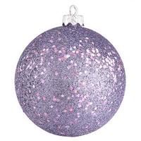 Vickerman 6" Lavender Sequin Ball Ornament (4 pack)
