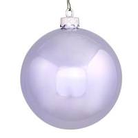 Vickerman 6" Lavender Shiny Ball Ornament (4 pack)