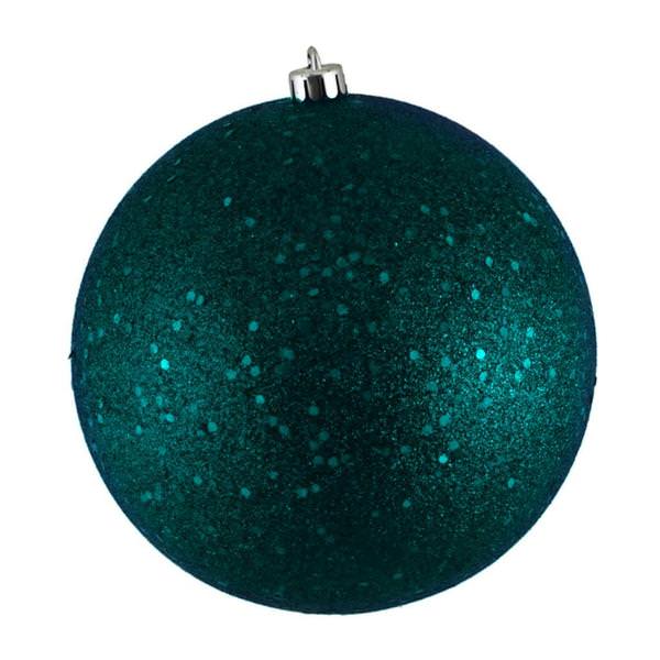 6" Sea Blue Sequin Ball Ornament (4 pack)