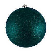 Vickerman 6" Sea Blue Sequin Ball Ornament (4 pack)