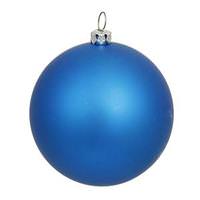 Vickerman 8" Blue Matte Ball Ornament