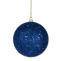 View 8" Blue Sequin Ball Ornament
