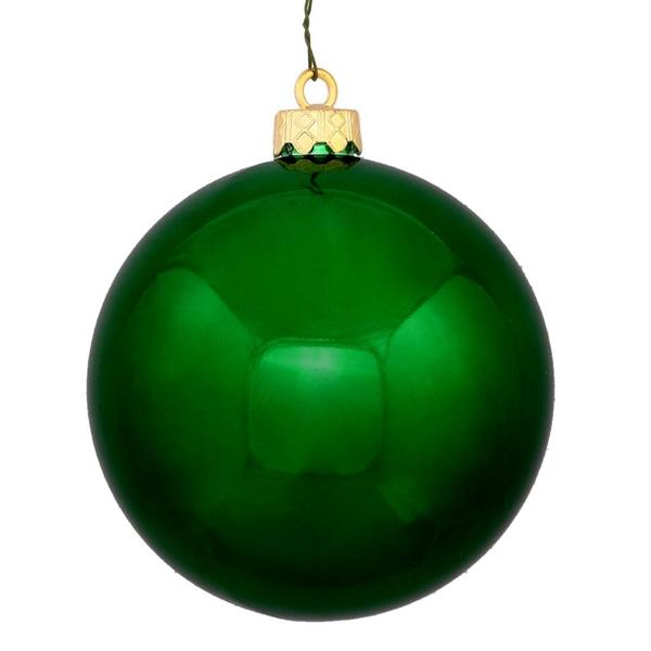 8" Green Shiny Ball Ornament