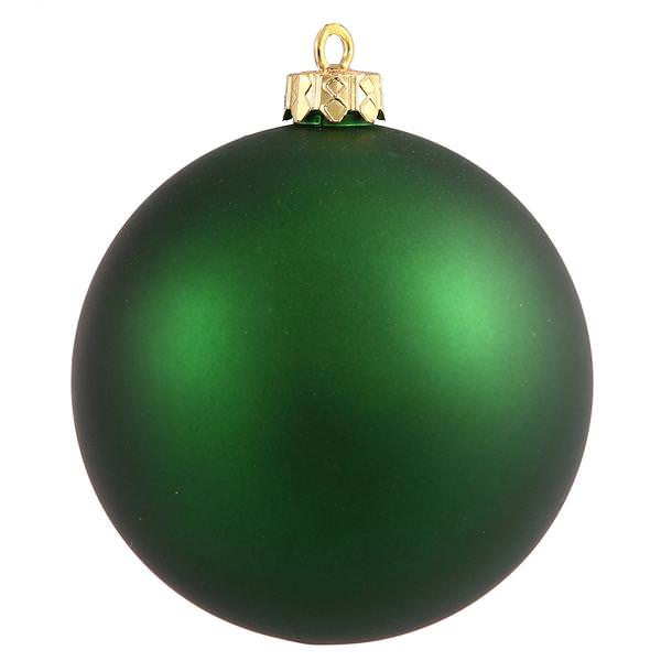 Vickerman 352212 - Dark Green Colored Christmas Tree Ball Ornament ...