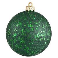 View 8" Emerald Sequin Ball Ornament