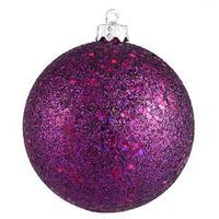View 8" Plum Sequin Ball Ornament