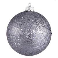 Vickerman 8" Pewter Sequin Ball Ornament
