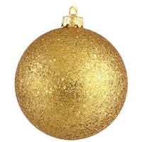 View 8" Antique Gold Sequin Ball Ornament