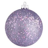 View 8" Lavender Sequin Ball Ornament