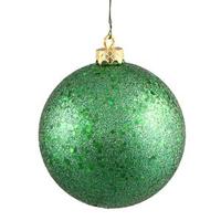 View 10" Green Sequin Ball Ornament