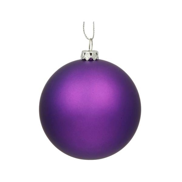 10" Purple Matte Ball Ornament