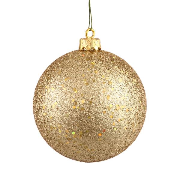 10" Gold Sequin Ball Ornament