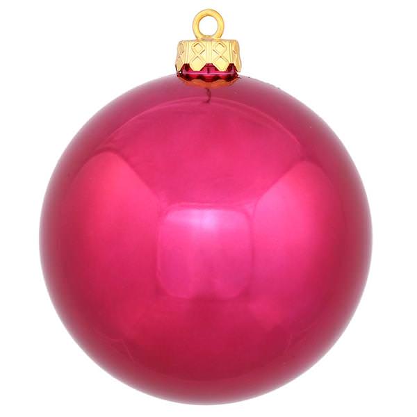 10" Wine Shiny Ball Ornament